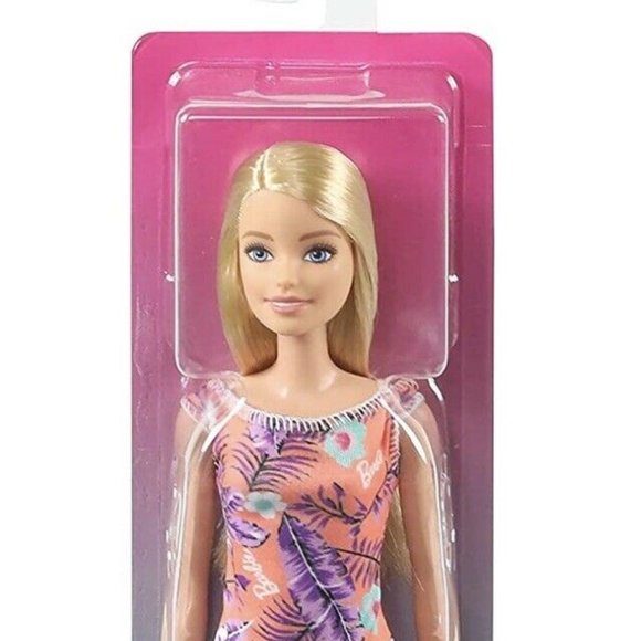 Barbie Flower Tropical Dress Blond Doll. - Picture 2 of 4